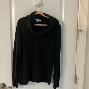 Loft black cowl neck sweater